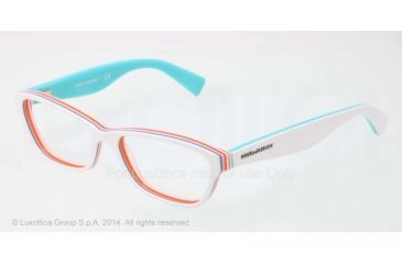 Image of Dolce&amp;Gabbana MULTICOLOR DG3175 Eyeglass Frames 2768-52 - White/multilayer/turquoise Frame