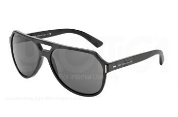 Image of Dolce&amp;Gabbana NEW BOND STREET DG4224 Bifocal Prescription Sunglasses DG4224-282087-61 - Lens Diameter 61 mm, Frame Color Brushed Black