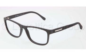 Image of Dolce&amp;Gabbana OVER-MOLDED RUBBER DG5003 Eyeglass Frames 2616-5415 - Black Frame