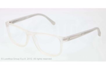Image of Dolce&amp;Gabbana OVER-MOLDED RUBBER DG5003 Eyeglass Frames 2653-54 - Transparent Ice Frame, Demo Lens Lenses