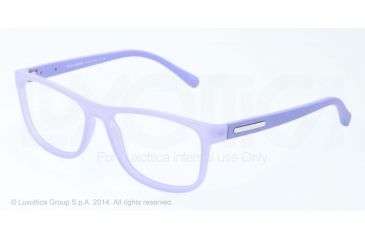 Image of Dolce&amp;Gabbana OVER-MOLDED RUBBER DG5003 Eyeglass Frames 2786-54 - Lilalc Demi Transparent Frame