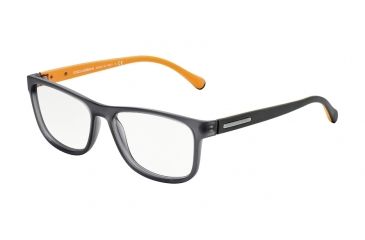 Image of Dolce&amp;Gabbana OVER-MOLDED RUBBER DG5003 Eyeglass Frames 2813-54 - Grey Demi Transp Rubber Frame