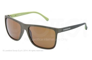 Image of Dolce&amp;Gabbana OVER-MOLDED RUBEBR DG6086 Single Vision Prescription Sunglasses DG6086-280771-56 - Lens Diameter 56 mm, Frame Color Green Rubber