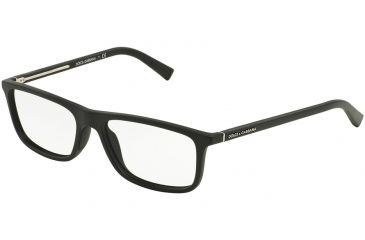 Image of Dolce&amp;Gabbana RUBBER EVOLUTION DG5013 Eyeglass Frames 2616-55 - Black Rubber Frame