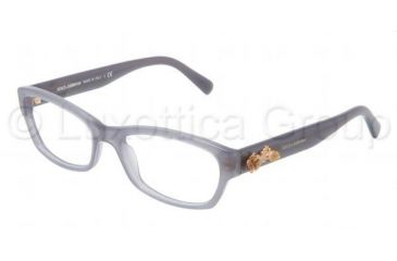 Image of Dolce&amp;Gabbana SICILIAN BAROQUE DG3150 Eyeglass Frames 2676-5217 - Opal Gray Frame, Demo Lens Lenses