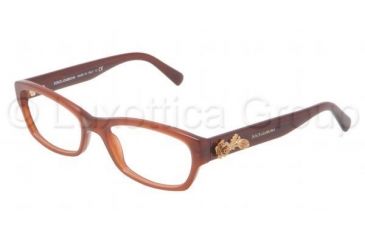 Image of Dolce&amp;Gabbana SICILIAN BAROQUE DG3150 Eyeglass Frames 2682-5217 - Opal Caramel Frame, Demo Lens Lenses