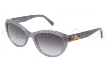 Image of Dolce&amp;Gabbana SICILIAN BAROQUE DG4160 Single Vision Prescription Sunglasses DG4160-26768G-5418 - Lens Diameter 54 mm, Frame Color Opal Gray