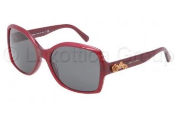 Image of Dolce&amp;Gabbana SICILIAN BAROQUE DG4168 Progressive Prescription Sunglasses DG4168-268187-5818 - Lens Diameter 58 mm, Frame Color Opal Red