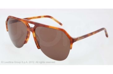 Image of Dolce&amp;Gabbana STEFANO - FASHION SHOW SS13 DG4178 Sunglasses 706/73-62 - Red Havana Frame, Brown Lenses