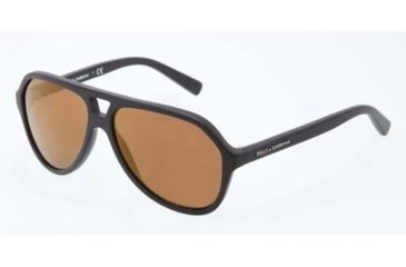 Image of Dolce&Gabbana STRIPES DG4201 Single Vision Prescription Sunglasses DG4201-1934F9-52 - Lens Diameter 52 mm, Lens Diameter 52 mm, Frame Color Matte Black