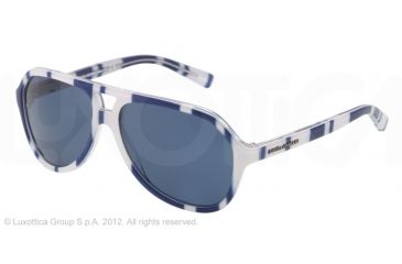 Image of Dolce&Gabbana STRIPES DG4201 Single Vision Prescription Sunglasses DG4201-272080-52 - Lens Diameter 52 mm, Lens Diameter 52 mm, Frame Color Stripes Blue/White