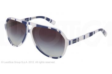 Image of Dolce&amp;Gabbana STRIPES SPECIAL PROJECT DG4182P Single Vision Prescription Sunglasses DG4182P-27208G-60 - Lens Diameter 60 mm, Lens Diameter 60 mm, Frame Color Stripes Blue/white