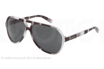 Image of Dolce&amp;Gabbana STRIPES SPECIAL PROJECT DG4182P Single Vision Prescription Sunglasses DG4182P-272487-60 - Lens Diameter 60 mm, Lens Diameter 60 mm, Frame Color Stripes Black/gray/white