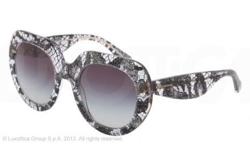 Image of Dolce&amp;Gabbana STRIPES SPECIAL PROJECT DG4191P Progressive Prescription Sunglasses DG4191P-19018G-50 - Lens Diameter 50 mm, Lens Diameter 50 mm, Frame Color Black Lace