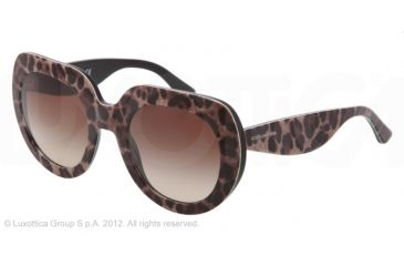 Image of Dolce&amp;Gabbana STRIPES SPECIAL PROJECT DG4191P Progressive Prescription Sunglasses DG4191P-199513-50 - Lens Diameter 50 mm, Lens Diameter 50 mm, Frame Color Leopard