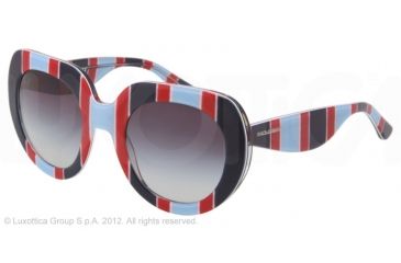 Image of Dolce&amp;Gabbana STRIPES SPECIAL PROJECT DG4191P Progressive Prescription Sunglasses DG4191P-27198G-50 - Lens Diameter 50 mm, Lens Diameter 50 mm, Frame Color Stripes Azure/red/blue