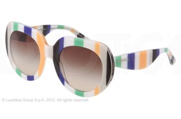 Image of Dolce&amp;Gabbana STRIPES SPECIAL PROJECT DG4191P Progressive Prescription Sunglasses DG4191P-272313-50 - Lens Diameter 50 mm, Lens Diameter 50 mm, Frame Color Green/yellow/blue/white