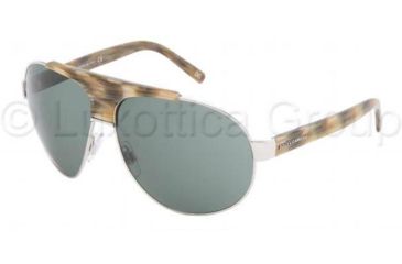 Image of Dolce&amp;Gabbana Sunglasses DG2056 251/71-6211 - Silver Gray Green