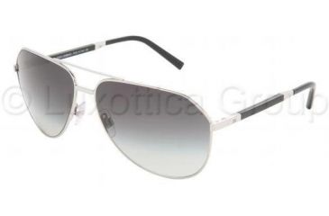 Image of Dolce&amp;Gabbana Bifocal Sunglasses DG2067 with Lined Bi-Focal Rx Prescription Lenses DG2067-05-8G-6114 - Frame Color: Silver, Lens Diameter: 61 mm