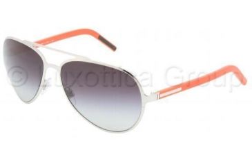 Image of Dolce&amp;Gabbana Bifocal Sunglasses DG2081 with Lined Bi-Focal Rx Prescription Lenses DG2081-485-8G-6015 - Lens Diameter: 60 mm, Frame Color: Silver