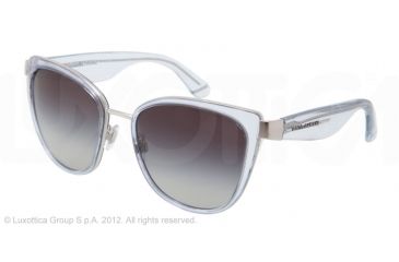 Image of Dolce&amp;Gabbana TRANSPARENCIES DG2107 Progressive Prescription Sunglasses DG2107-11198G-57 - Lens Diameter 57 mm, Lens Diameter 57 mm, Frame Color Silver