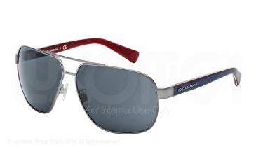 Image of Dolce&amp;Gabbana URBAN DG2140 Single Vision Prescription Sunglasses DG2140-125087-63 - Lens Diameter 63 mm, Frame Color Matte Gunmetal