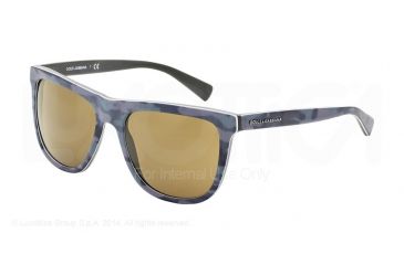 Image of Dolce&amp;Gabbana URBAN DG4229 Sunglasses 280473-55 - Top Mimetic/mt Military Green Frame, Brown Lenses