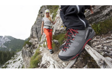 Image of Dolomite Veloce GTX Shoes - Mens, Pewter Grey/Fiery Red, 10M/11W, 2695231186016-10M/11W