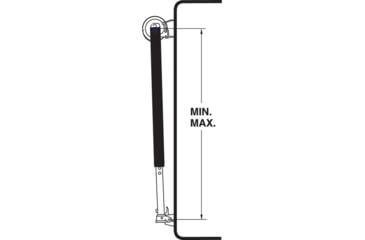 Image of Dometic Awnings Hardware - Short Straight Side, Satin, Short, 8483000.002