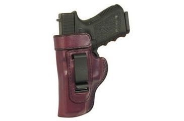 Image of Don Hume H715-M Waistband Clip-On Conceal Carry Holster, Glock 42, Left Hand, Saddle Brown, J167105L