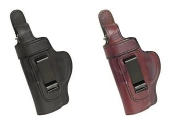 Image of Don Hume H715-M Waistband Clip-On Conceal Carry Holster w/ Thumb Break, Black, Saddle Brown