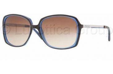 Image of DKNY DY4072 Bifocal Prescription Sunglasses DY4072-349113-5617 - Lens Diameter: 56 mm, Frame Color: Havana / Blue