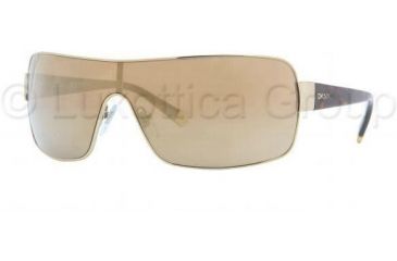 Image of Donna Karan New York DY5065 Sunglasses 11667D-0132 - Pale Gold Brown Mirror Bronze