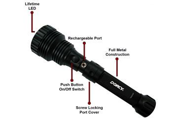 Image of Dorcy 220 Lumens- Rechargeable Cree Xre LED Flashlight w/ Adaptors 41-4299
