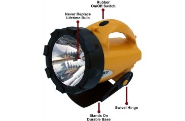 Image of Dorcy 3 Watt- 4D 6 Volt 65 Lumens LED Lantern w/ Batteries, Ratcheting Stand 41-4291