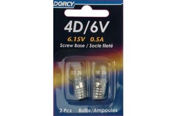 Image of Dorcy 6V/4D- 6.15V 0.5A Screw Base Bulb - 2 Pk 41-1655
