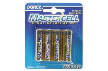 Image of Dorcy AA Mastercell Alkaline Batteries - 8 Per Card 41-1628