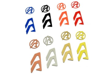 Image of Double-Alpha Academy Alpha-X Holster Logo Color Inlays - Left Hand Color: Yellow, 2257192