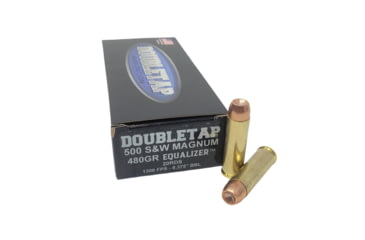 Image of Double Tap Ammunition Double Tap 500 Equalizer Handgun Ammunition .500 S&amp;W 455gr HP 1801 fps 20/ct, 500455EQ