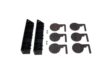 Image of Double Tap Industries .22LR Rimfire Dueling Tree Reactive Steel Target, Raw/Black, RT-DT-RIM-001