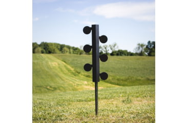 Image of Double Tap Industries .22LR Rimfire Dueling Tree Reactive Steel Target, Raw/Black, RT-DT-RIM-001