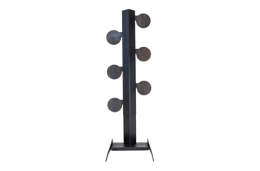 Image of Double Tap Industries .22LR Rimfire Dueling Tree Reactive Steel Target w/Ground Base, Raw/Black, RT-DT-RIM