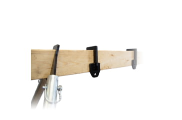 Image of Double Tap Industries 2x4 Hybrid DIY Target Stand Bracket Kit for Steel Targets, Stand Kit w/ Quick Pins and 2X4 Strap Hangers, Black, TS-CK-2x4