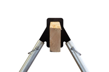 Image of Double Tap Industries 2x4 Hybrid DIY Target Stand Bracket Kit for Steel Targets, Stand Kit w/ Quick Pins and 2X4 Strap Hangers, Black, TS-CK-2x4