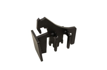 Image of Double Tap Industries 3/8in AR500 8in Target w/2x4 Armored Knockdown Hanger, Raw/Black, TS-2x4-KD