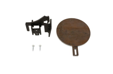 Image of Double Tap Industries 3/8in AR500 8in Target w/2x4 Armored Knockdown Hanger, Raw/Black, TS-2x4-KD