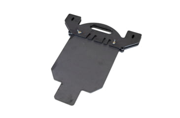 Image of Double Tap Industries 3/8in AR500 Silhouette Target w/Modular Base, Raw, 12in x 20in, TS-MS-66