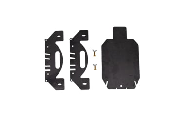 Image of Double Tap Industries 3/8in AR500 Silhouette Target w/Modular Base, Raw, 12in x 20in, TS-MS-66