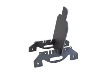 Image of Double Tap Industries 3/8in AR500 Silhouette Target w/Modular Base, Raw, 12in x 20in, TS-MS-66