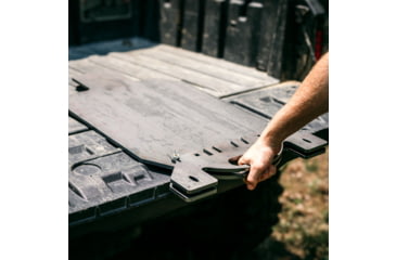 Image of Double Tap Industries 3/8in AR500 Silhouette Target w/Modular Base, Raw, 12in x 20in, TS-MS-66